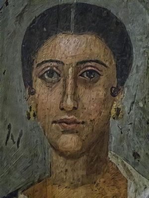 ¡El retrato de la pintora Iunia: Un vistazo al rostro femenino en el arte romano egipcio!