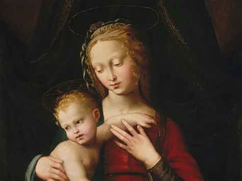 The Virgin and Child - Una representación de devoción mística y ternura celestial !